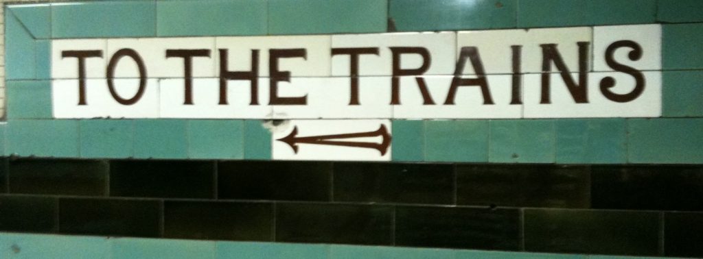 sign at a Tube station